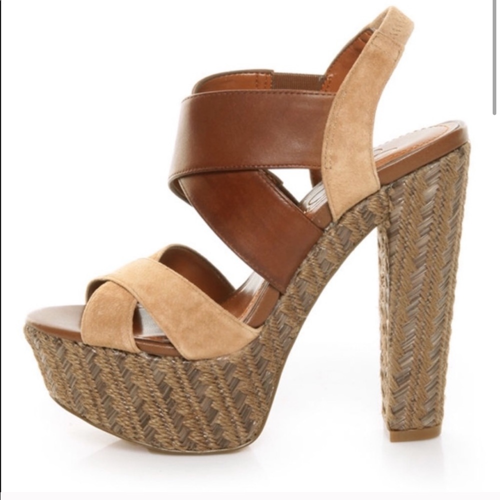 Jessica Simpson Woven Platform Heels